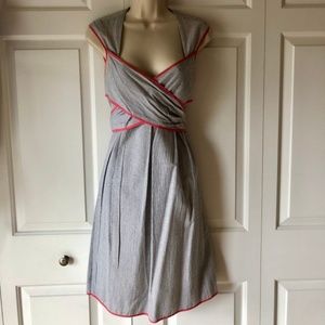 Jessica Simpson Blue and White Striped Dress Sz 6